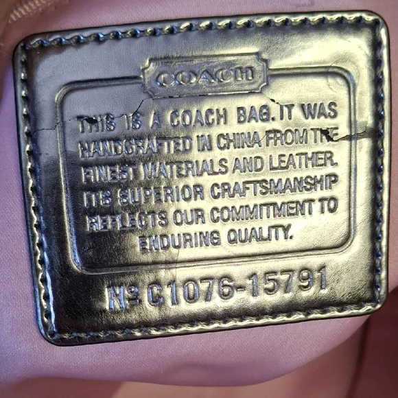 EUC COACH POPPY LAVENDER X LARGE Bag - Picture 9 of 9